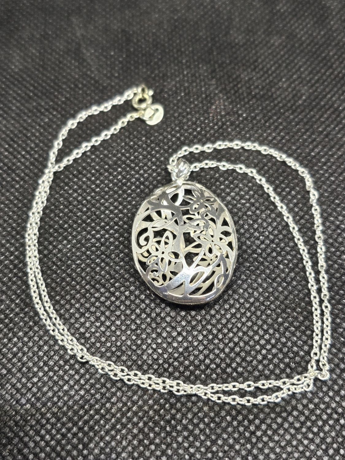 925 silver cage necklace