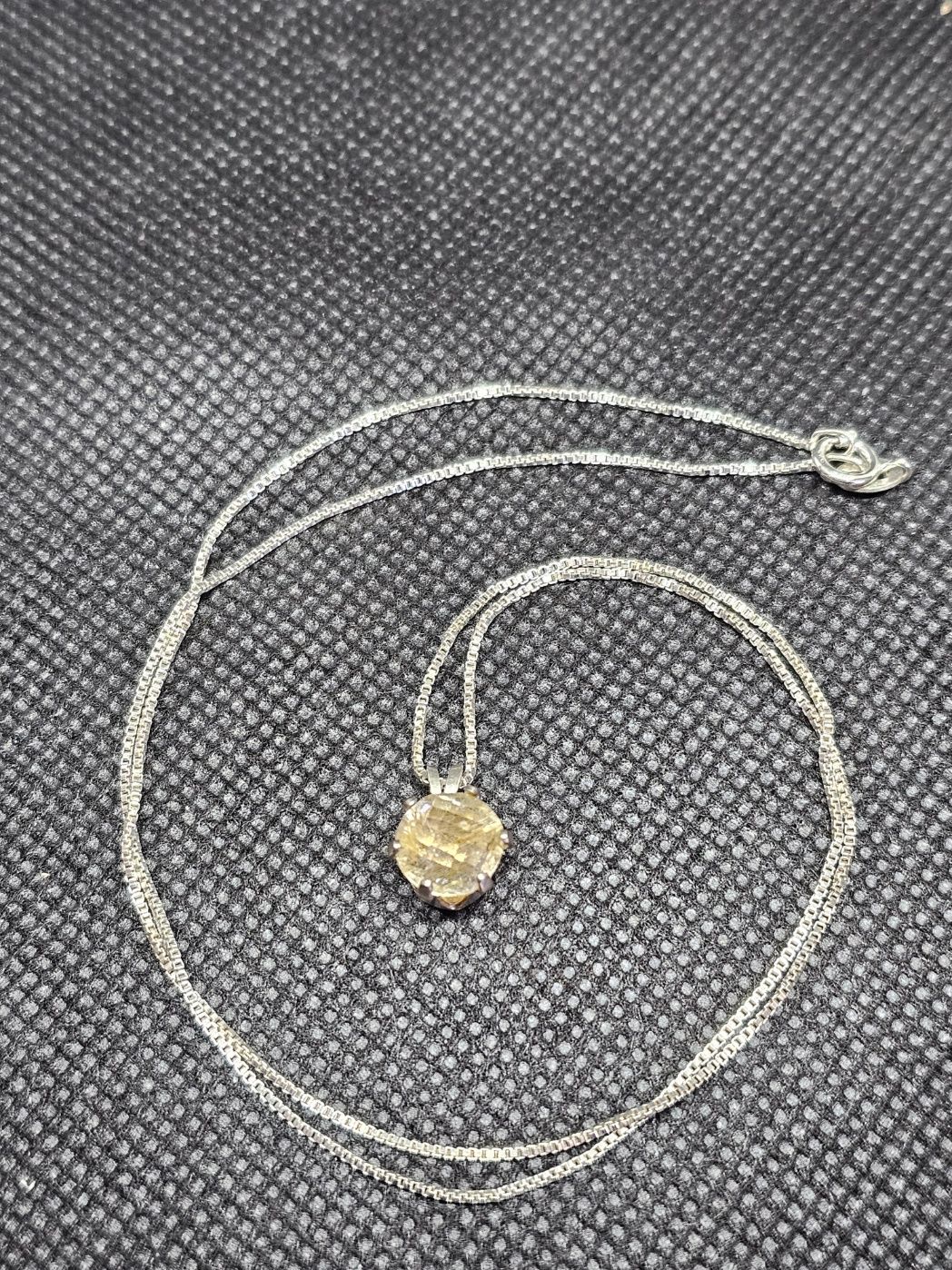 rutile fancy cut necklace