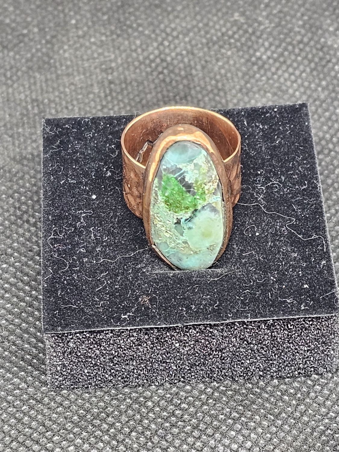 copper chrysocolla ring size 7