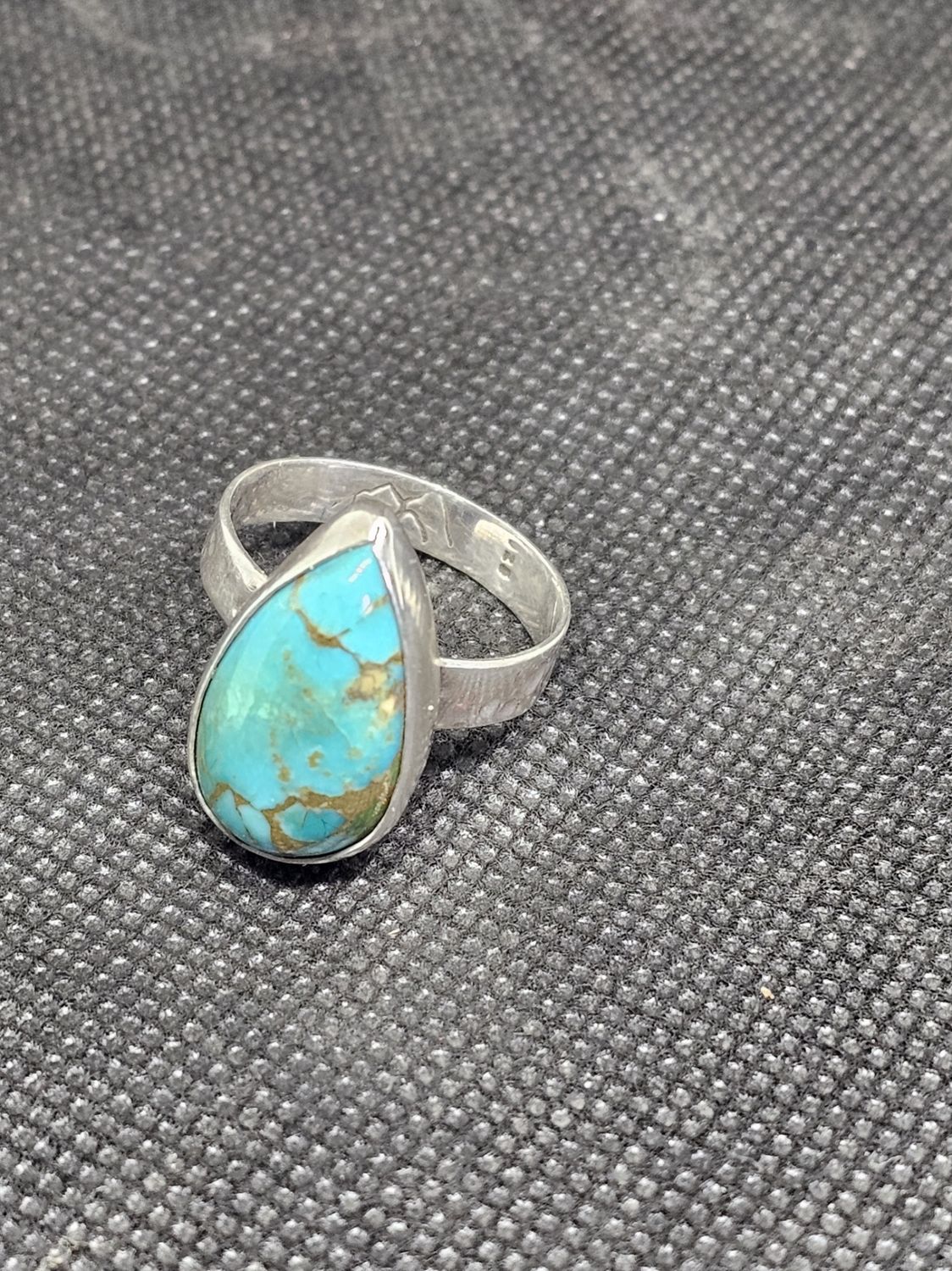 #12 silver Kingman turquoise size 9.5