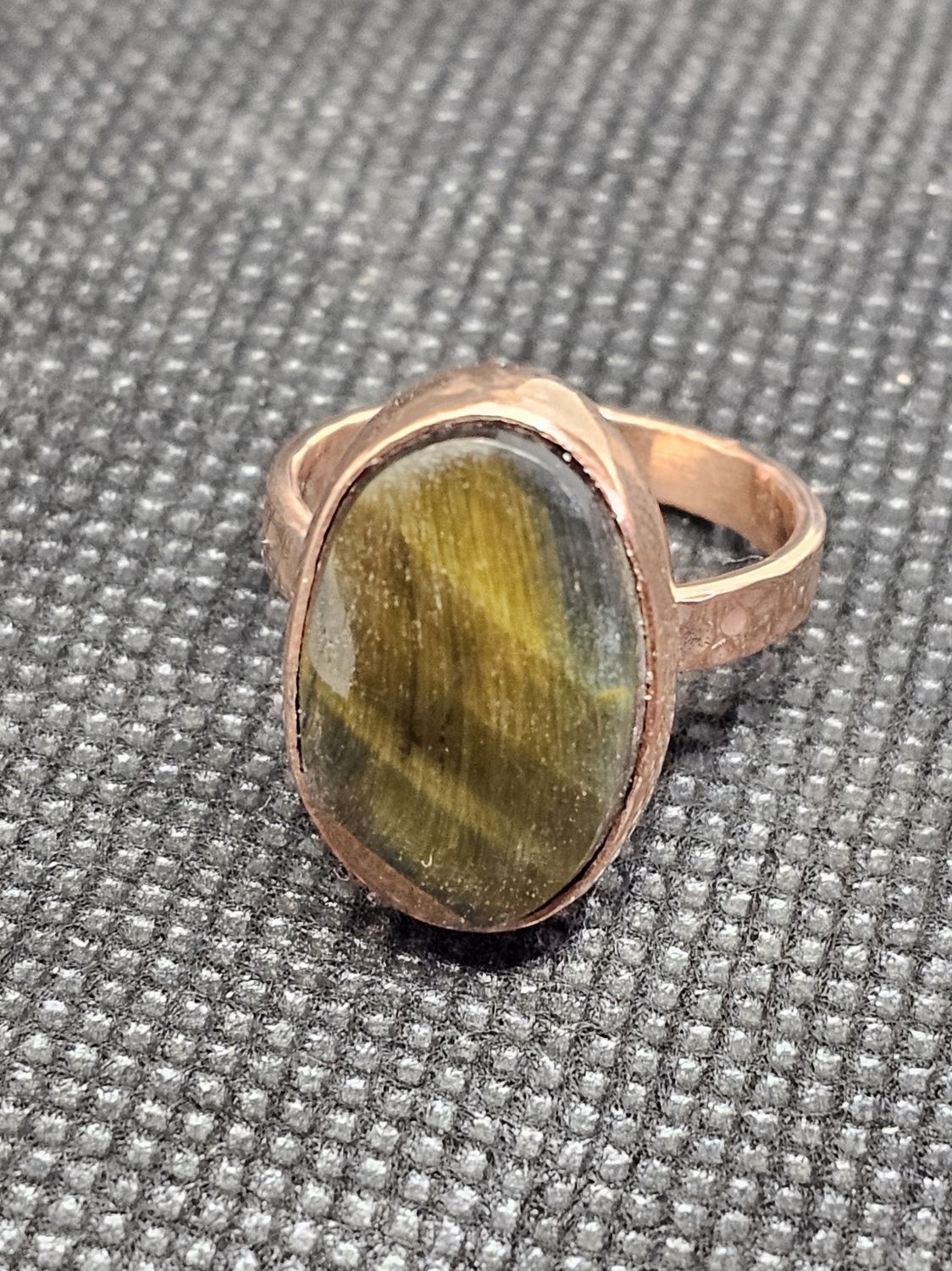 #14 copper tigers eye size 7