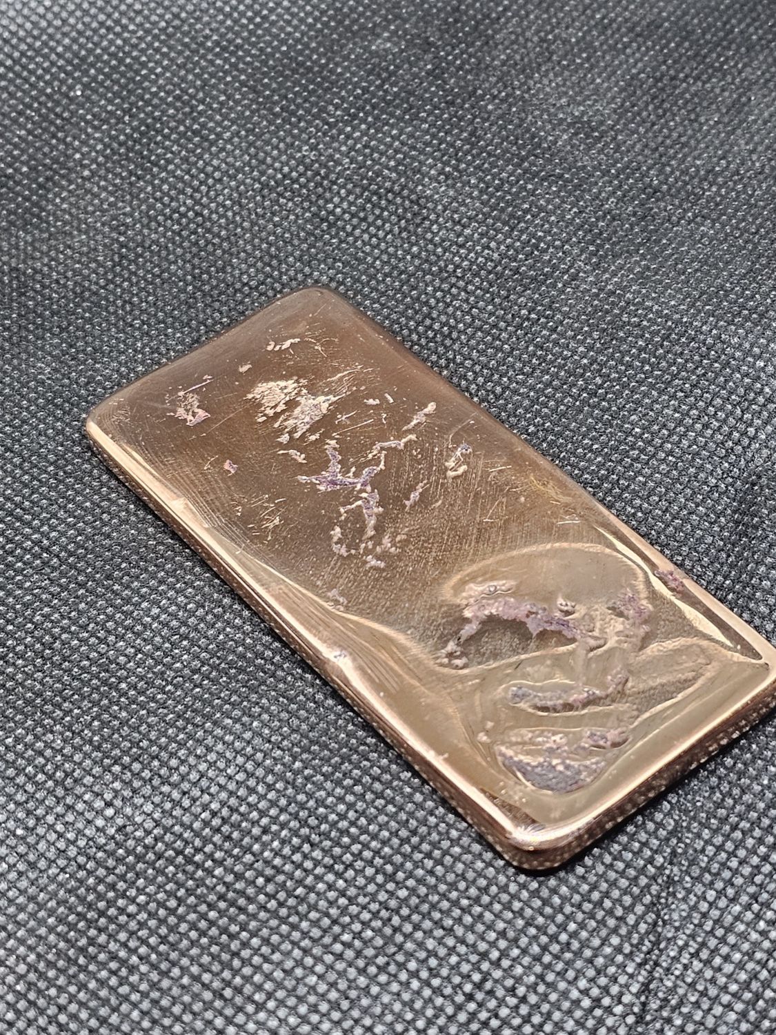 polished copper bar 157grams