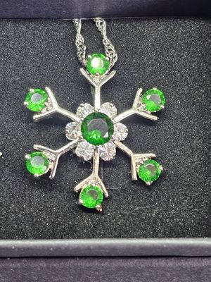 #3 925 snowflake sim emerald