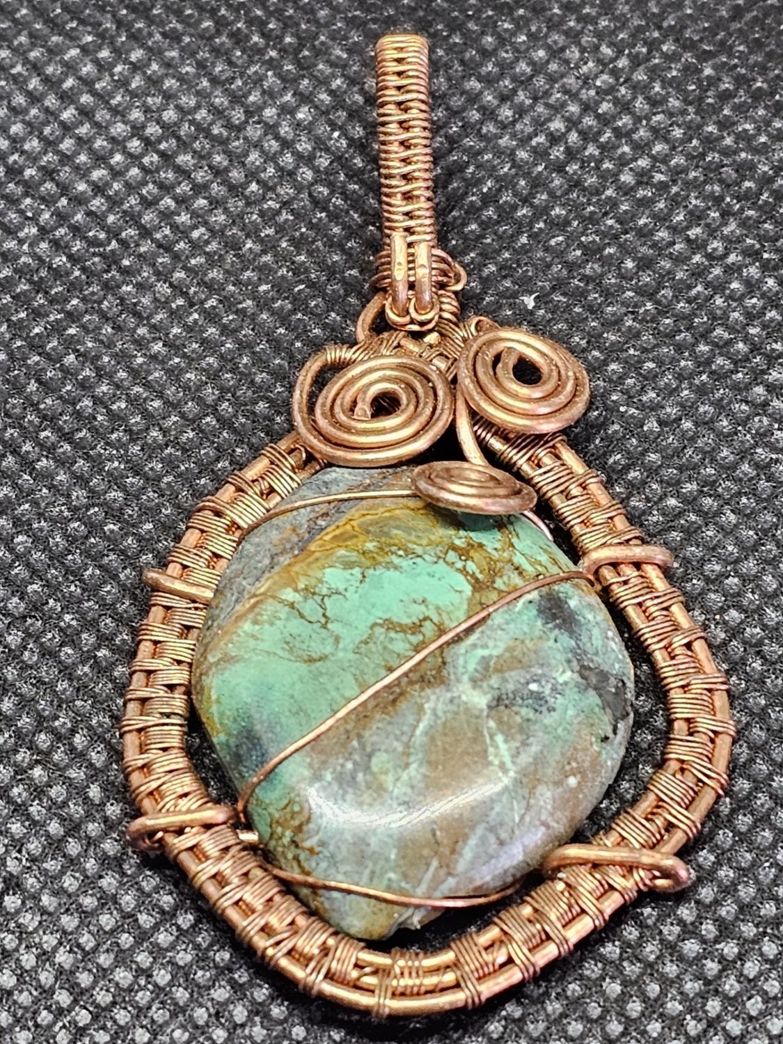 #1 turquoise wire wrap