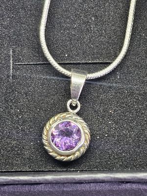 #7 925 amethyst necklace