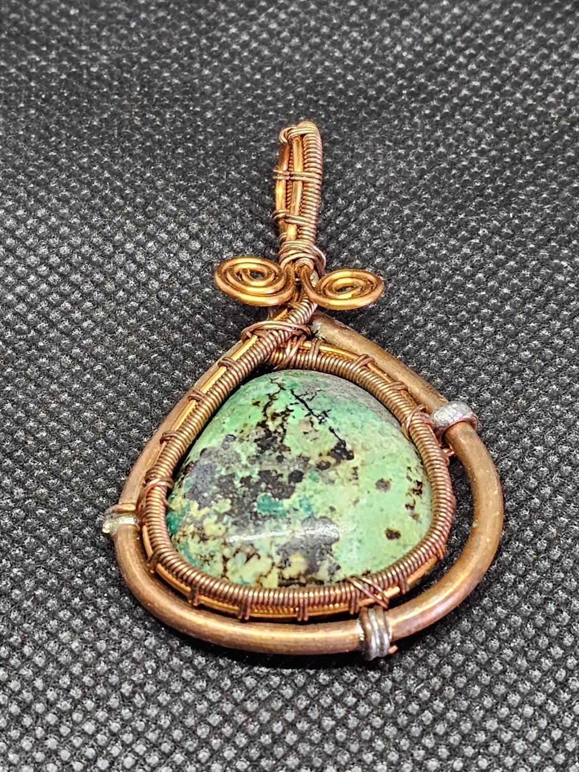 #4 turquoise wire wrap