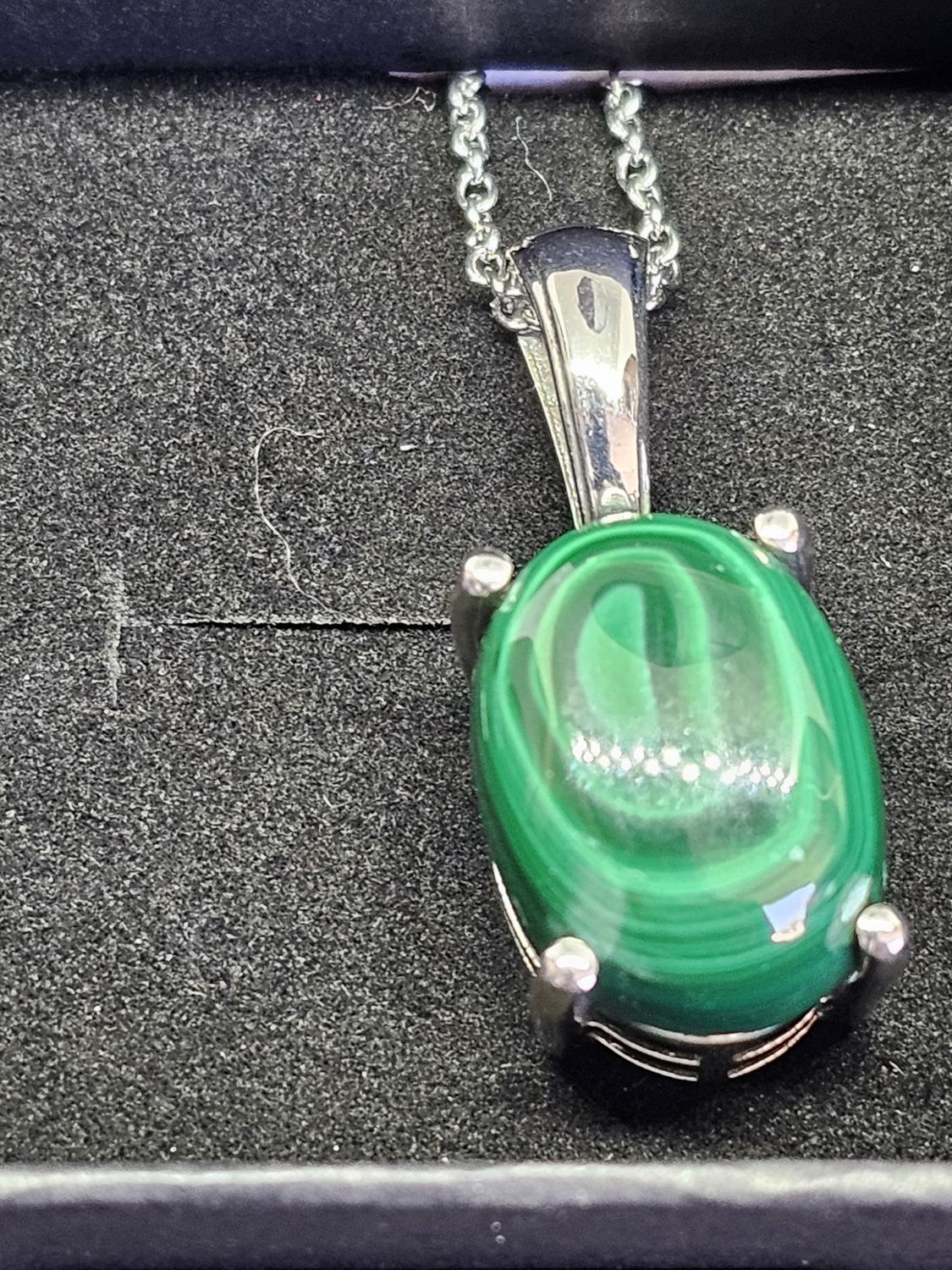 #16 925 malachite necklace