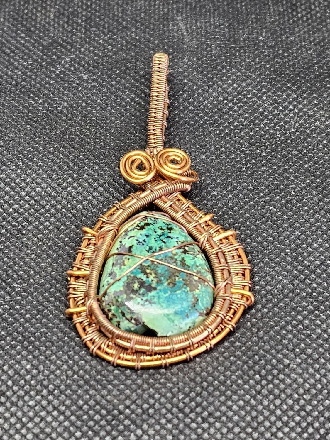 #12 turquoise wire wrap