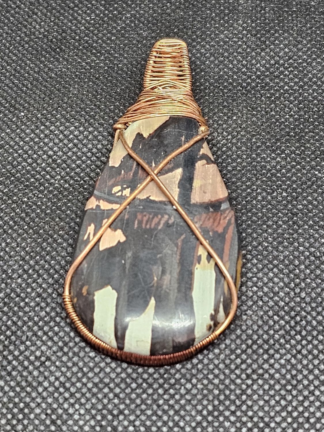 #15 indian paint stone wire wrap