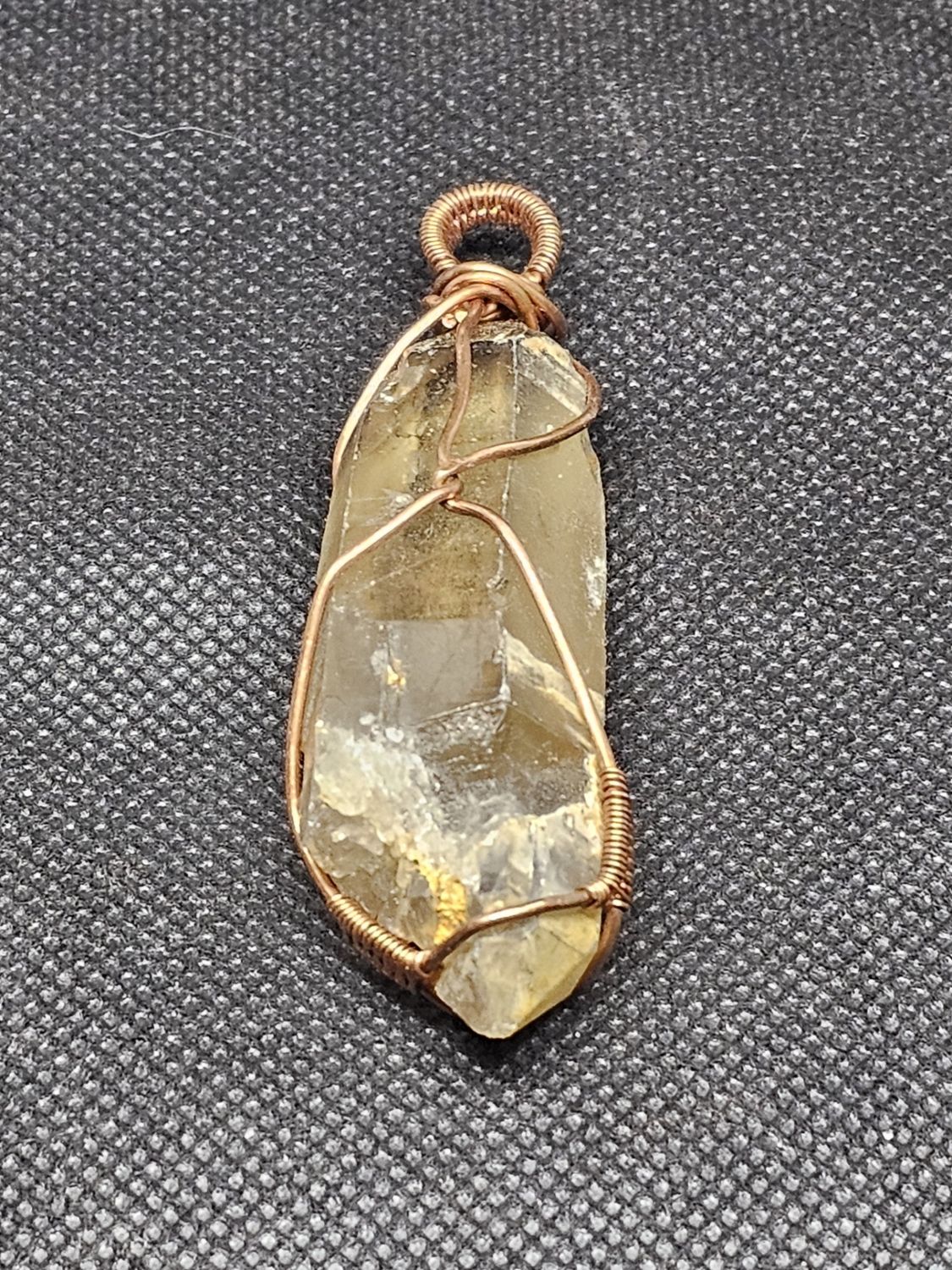 #22 quartz crystal wire wrap