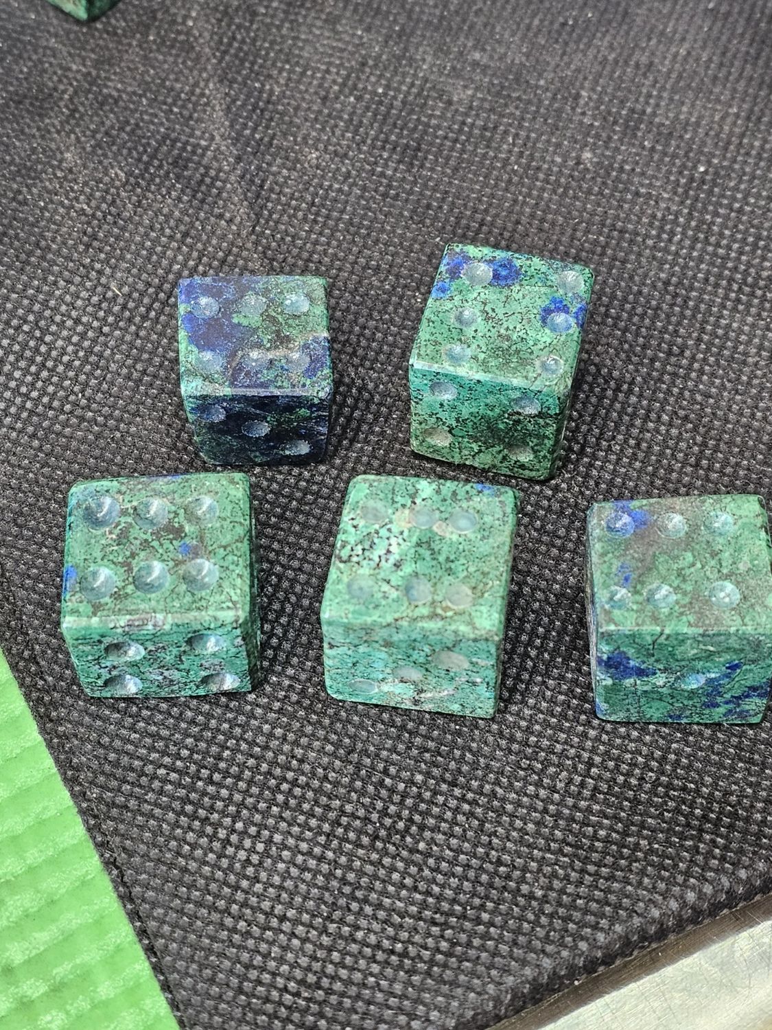azurite chrysocolla dice each