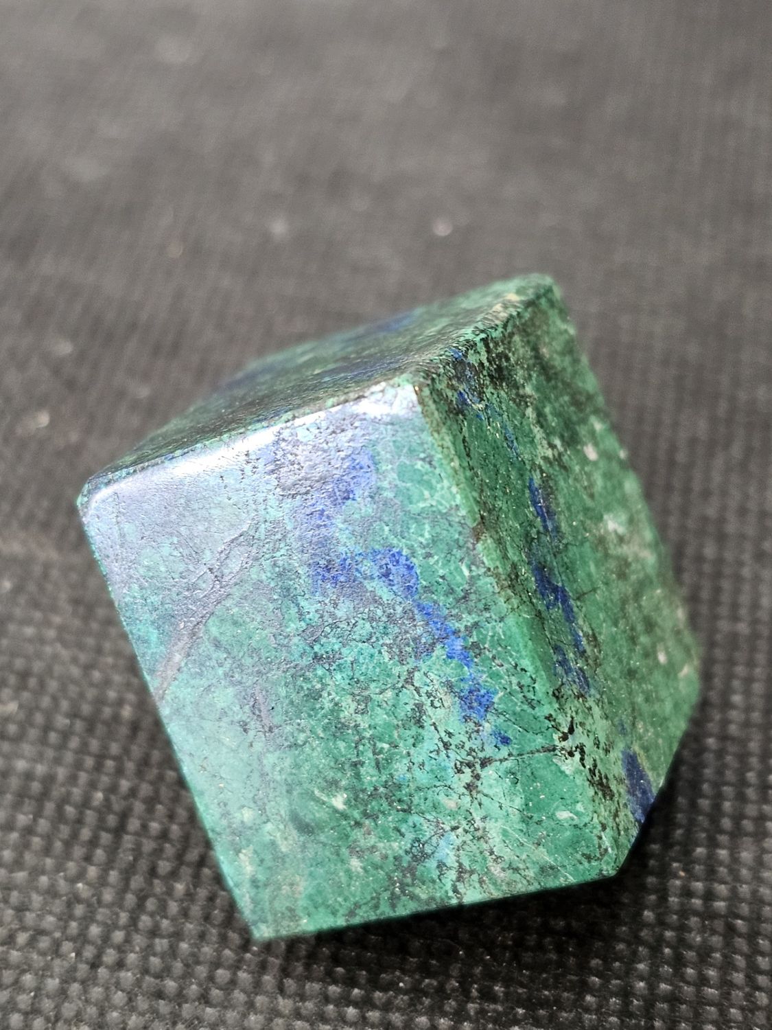 med azurite chrysocolla cube