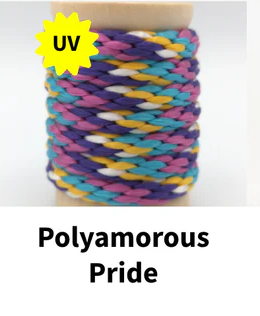 Synthetic Rope 15ft 1/4&quot;, Color: Polyam Pride
