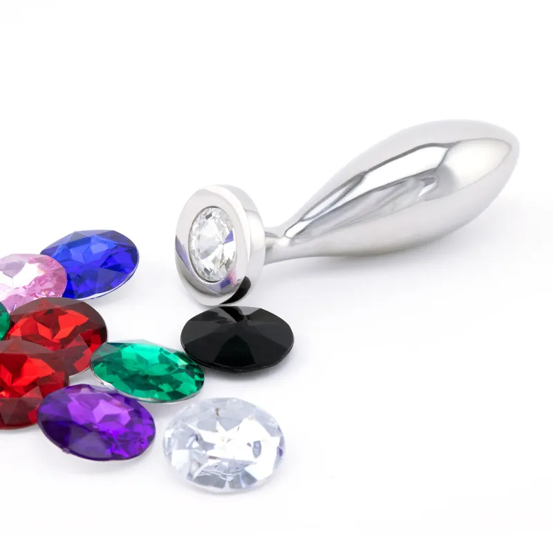 3077 Jeweled Stainless Butt Plug