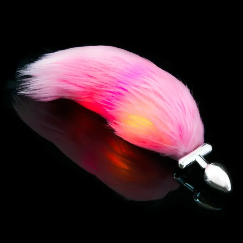 3173 LED Butt Plug W/Tail