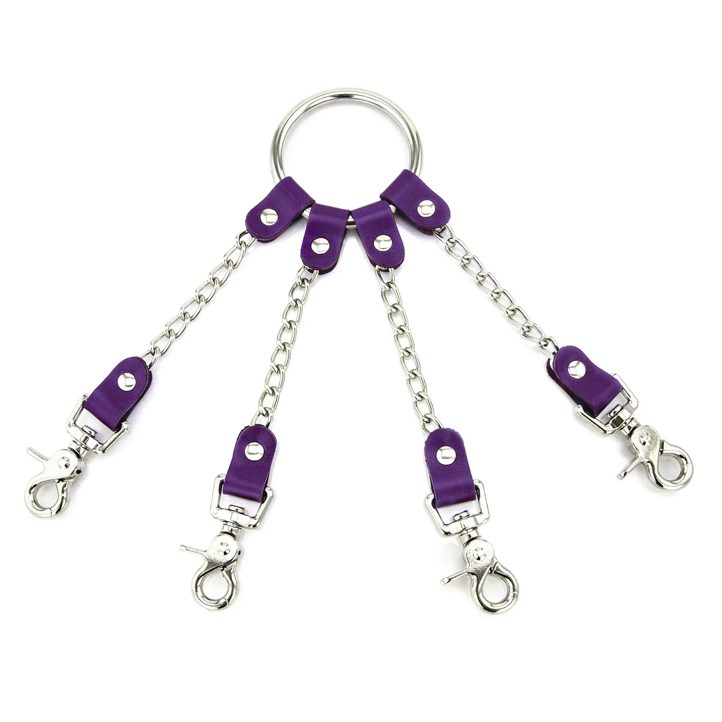 5020 4 Way Hog Tie Connectors, Color: Purple