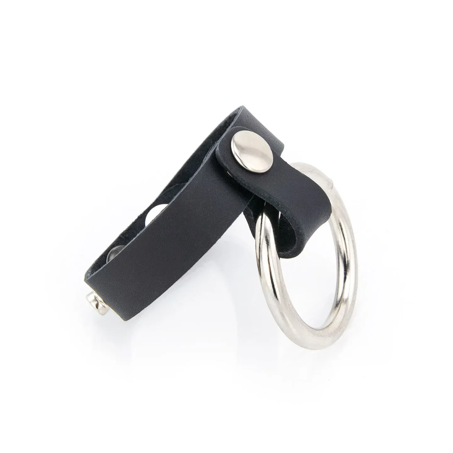 5030 Leather Steel Cock Ball Ring