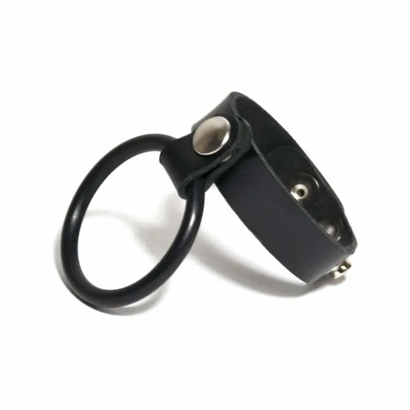 5122 Leather Rubber Cock Ball Ring
