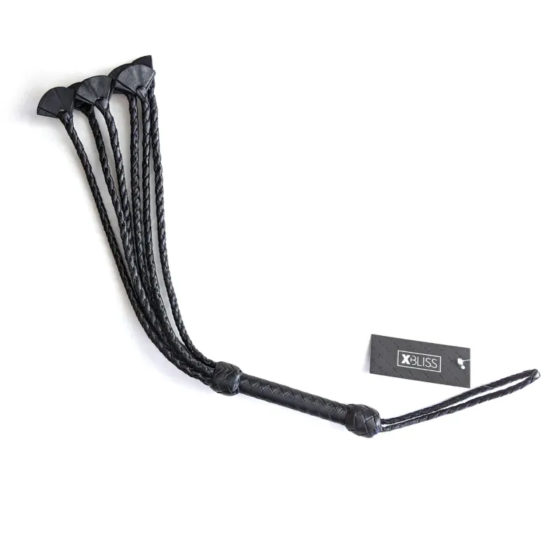 5336 Cat O Six Leather Flogger 12&quot;