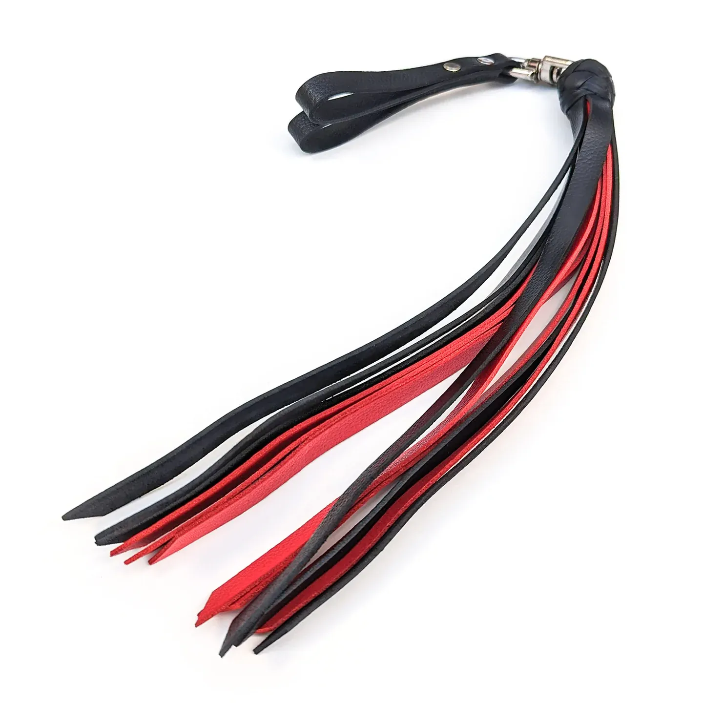 5338 Finger Flogger Buffalo Leather, Color: Red