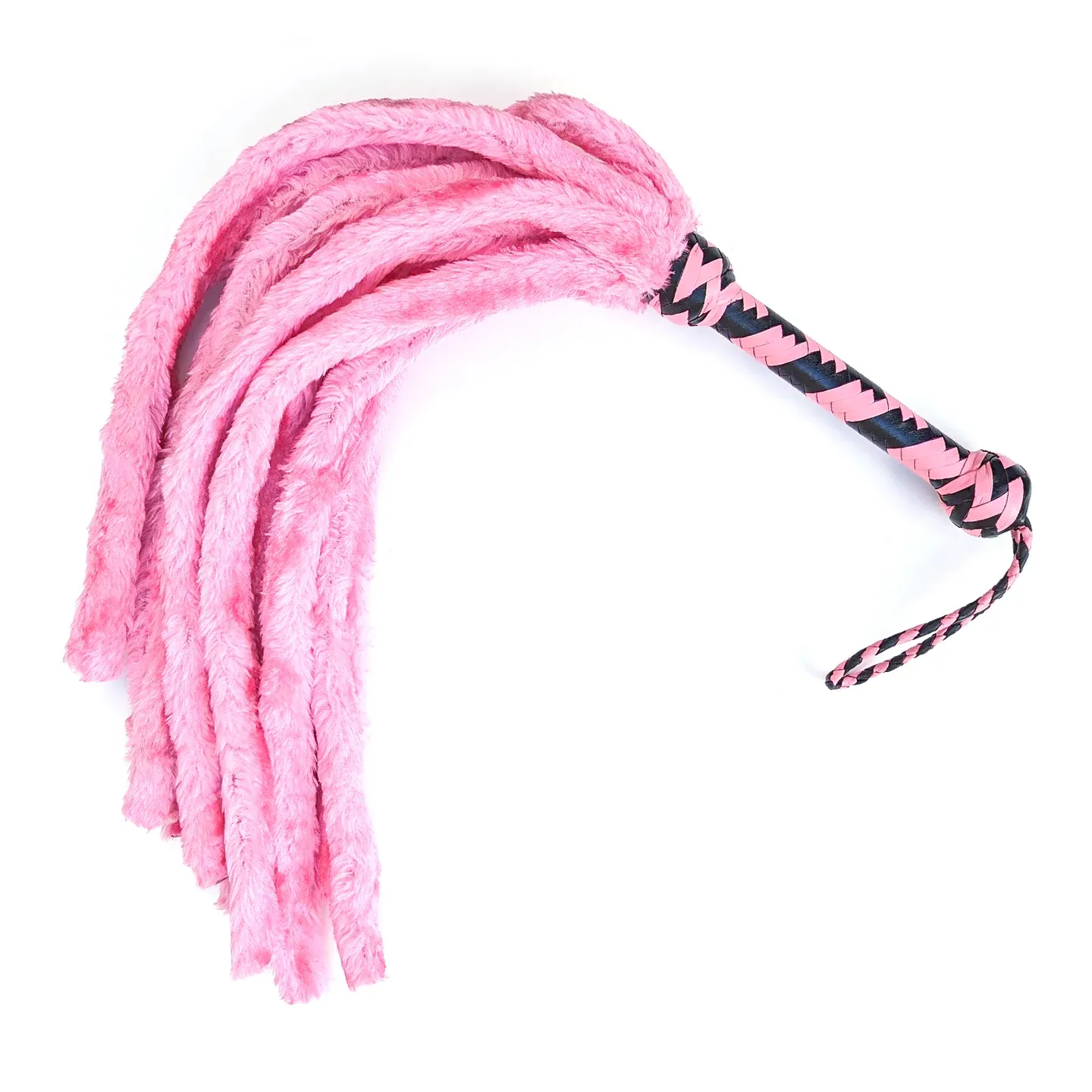 5340 12&quot; Faux Fur Flogger, Color: Pink