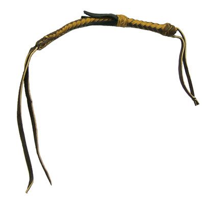 3943 Leather Quirt Assorted O/S