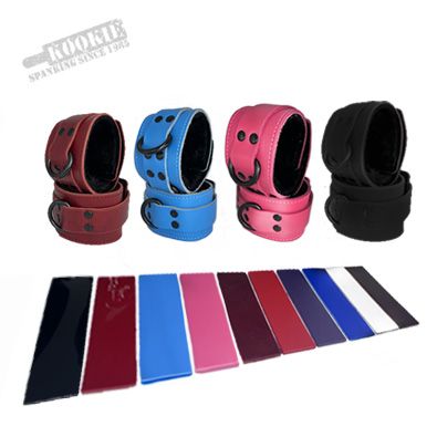 5540 Fleece-Lined Leather D-Ring Ankle Restraints