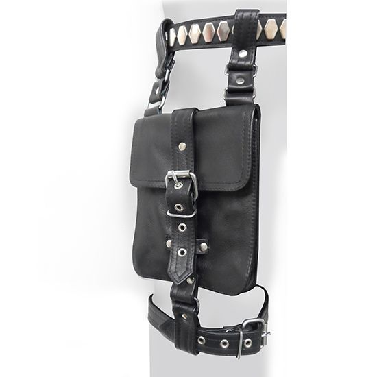 6818 Leg Pouch Black O/S