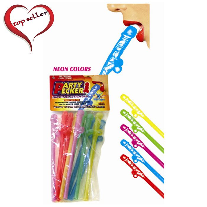 HP2103 Neon Pecker Straws
