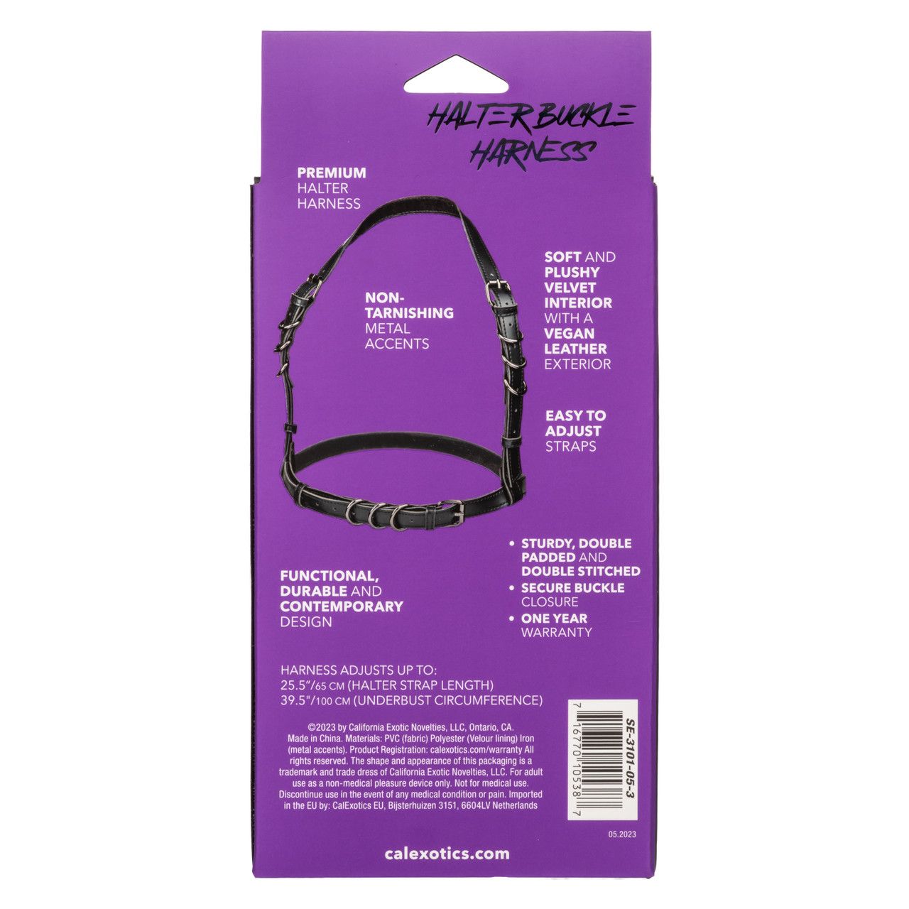 SE-3101 Halter Buckle Harness, Size: O/S