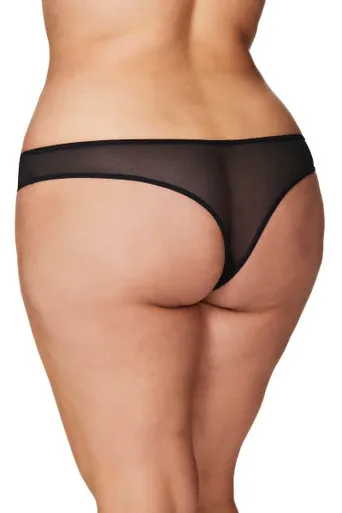 2066X Thong, Color: Black, Size: 1X/2X