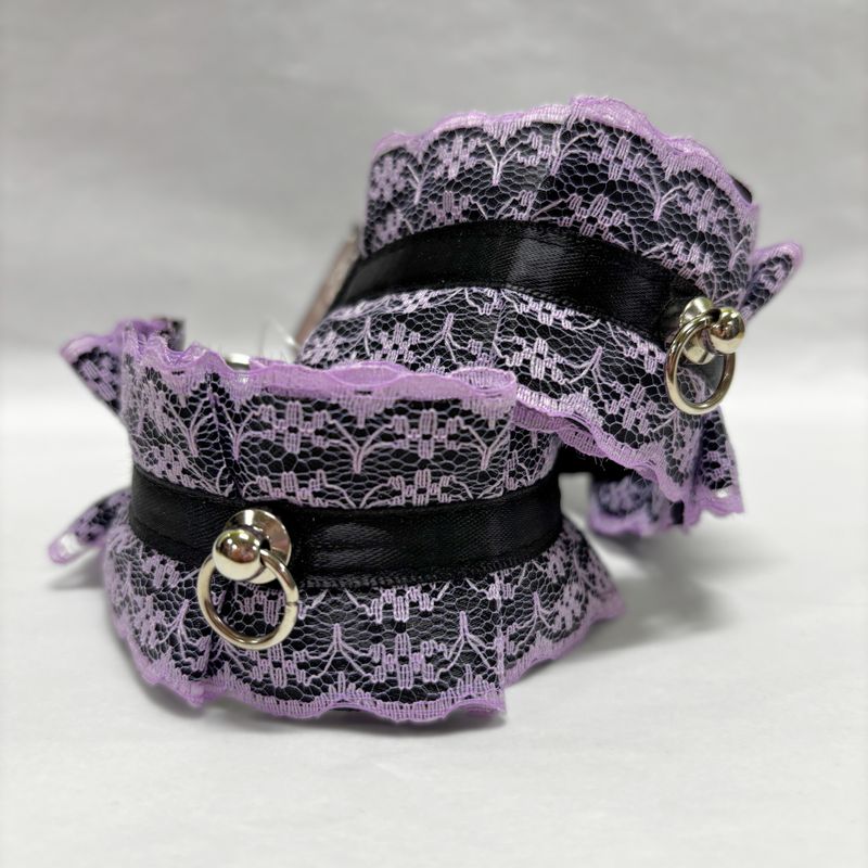 Lavender Goth Cuffs
