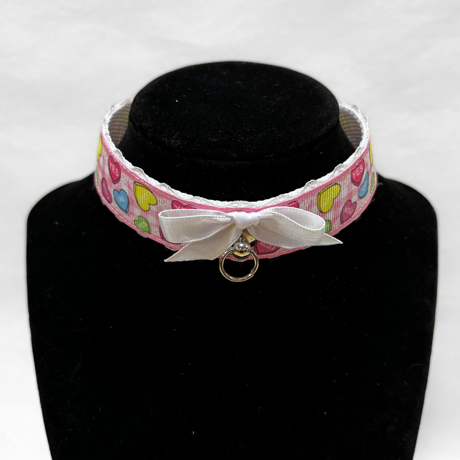 Lace Choker , Color: Candy Heart