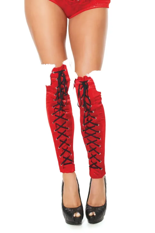 20315 Boot Covers Red/White O/S