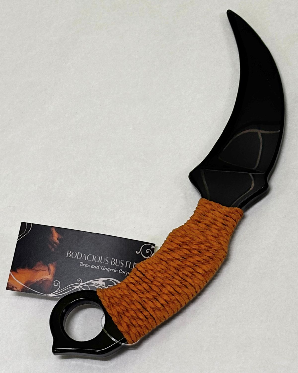 Obsidian Knife Carving Curved