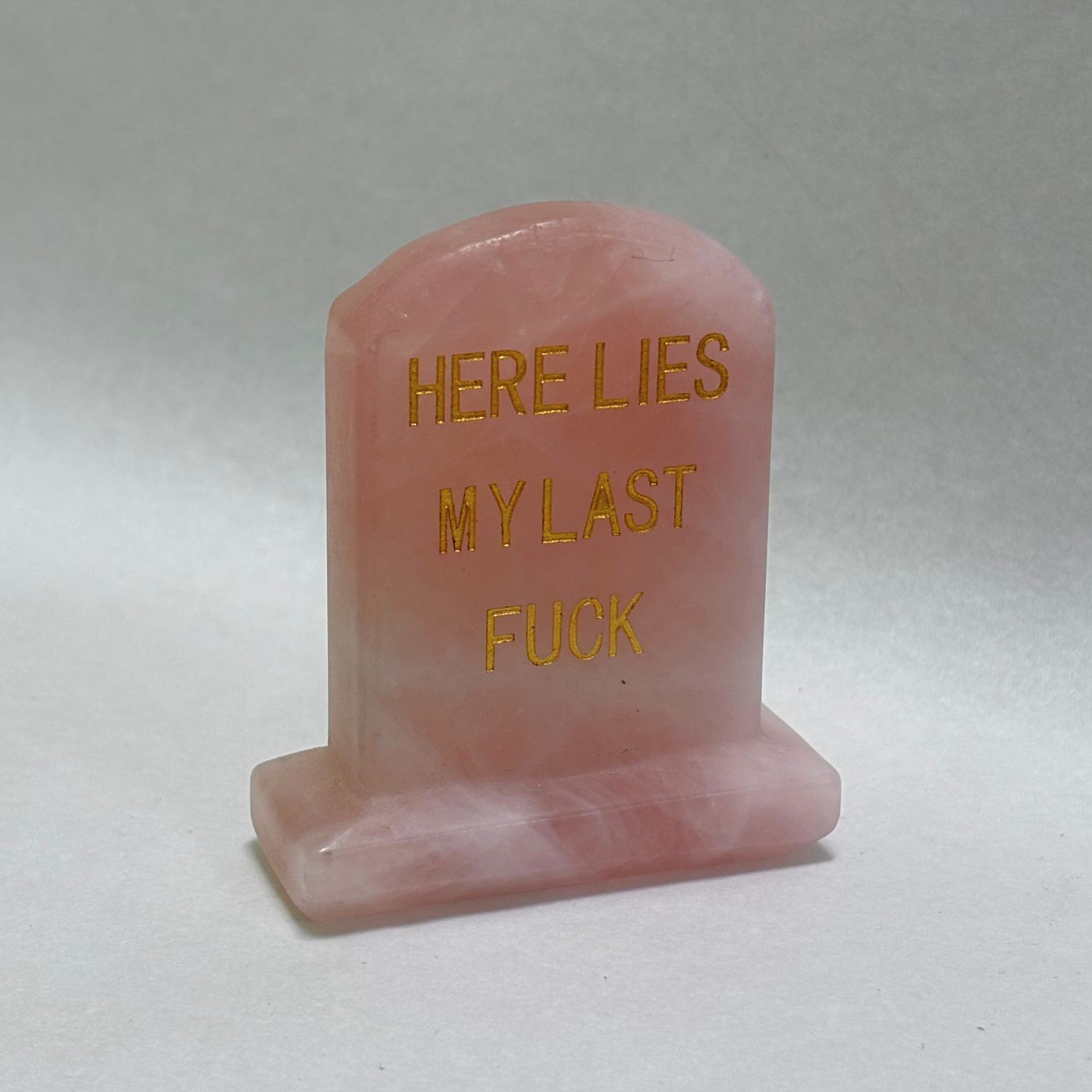 "Here Lies" Tombstone Carving