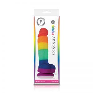 NSN0408 5&quot; Pride Dildo, Color: Rainbow