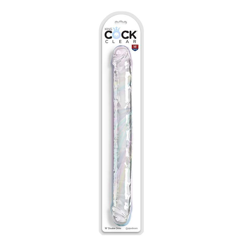 PD5788 18&quot; Double Dildo, Color: Clear