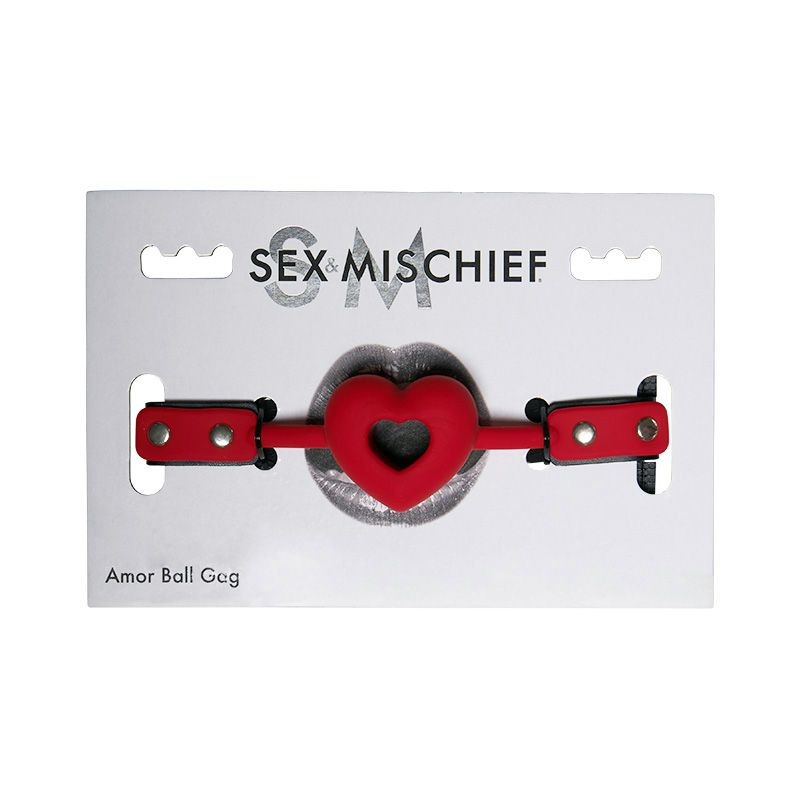 SS099 52 Amor Ball Gag, Color: Red