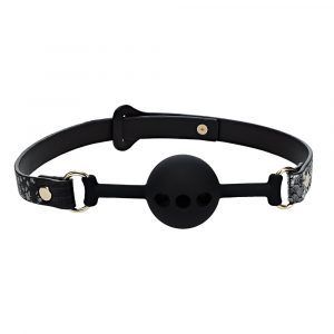 ST1176 Ouch Ball Gag, Color: Black