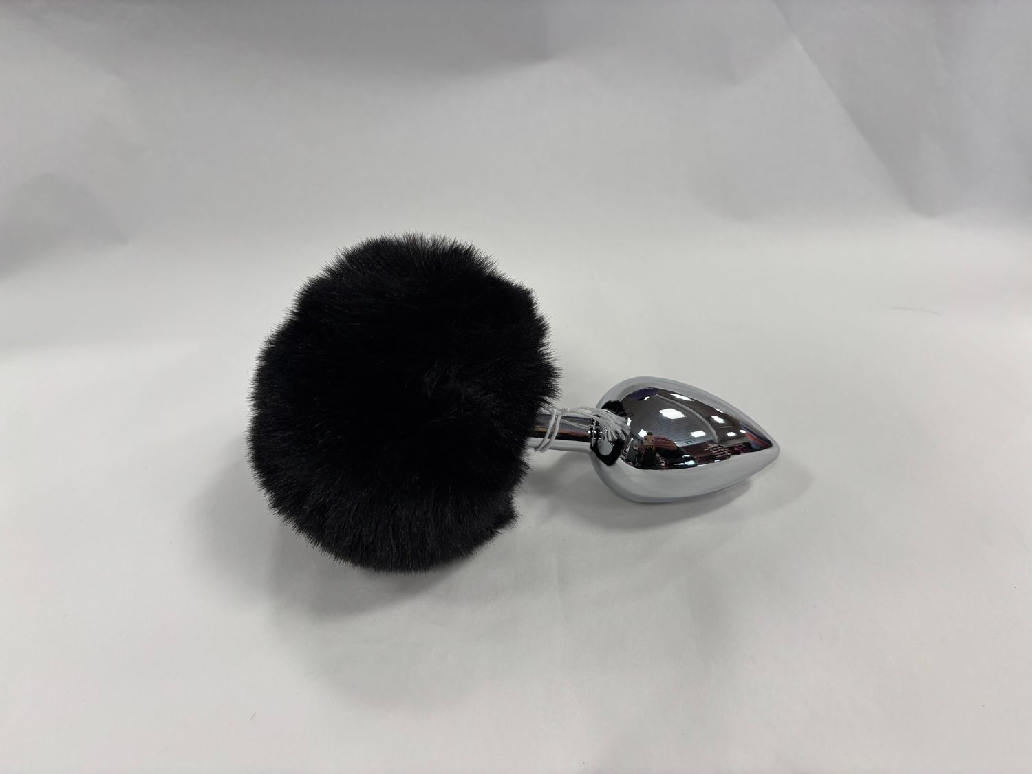 PL-FB-113 Fox Bunny Tail Black L Steel
