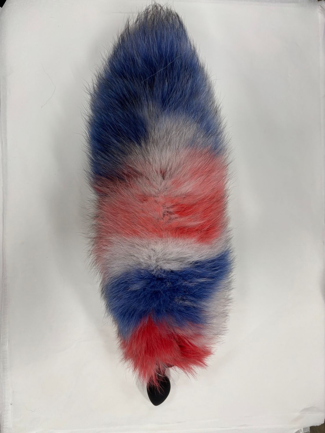 FT-BFD-224 13-17&quot; Fox Tail Tricolor S Silicone