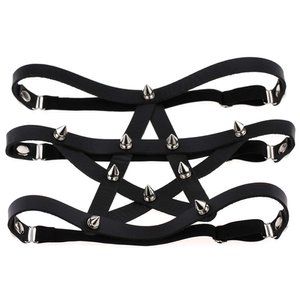 GAR-1 Pentagram Spike Garter