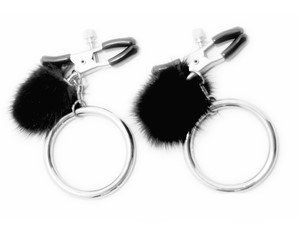 NC-MNKO Steel Nipple Clamps w/Mink
