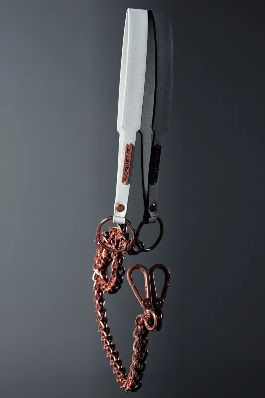 23624 Leash White/Gold