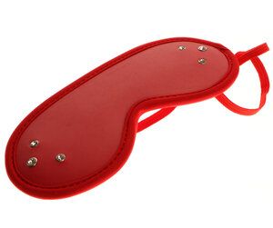 SM Rhinestone Blindfold, Color: 049 Red