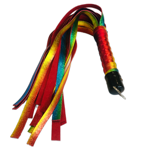 FL Metallic Leather Flogger 