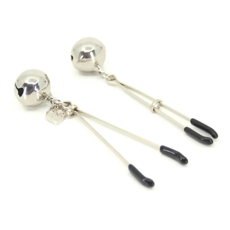 Bell Nipple Clamps Silver