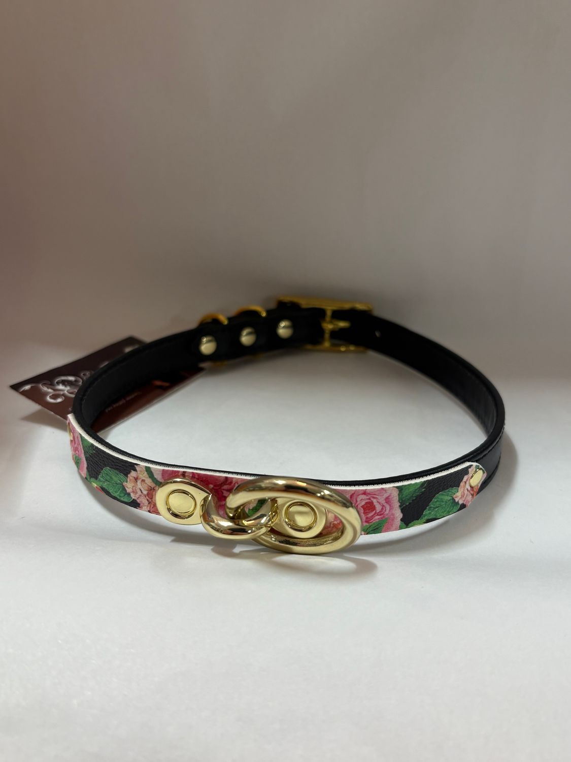 Petite Floral Collar Black/Gold