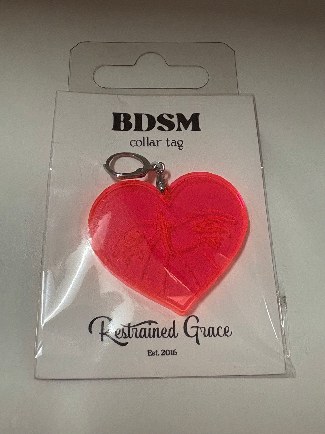 Neon Rope Collar Tag